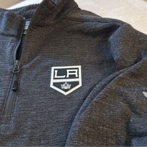 Fanatics “LA KINGS STANLEY CUP”Charcoal Zip-Up Sweater